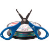 Шнур DAIWA J-Braid Grand X8E-W/SC 135м 0,18мм Island Blue + ножницы 40002628